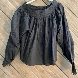 liv los angeles, embroidered top, medium